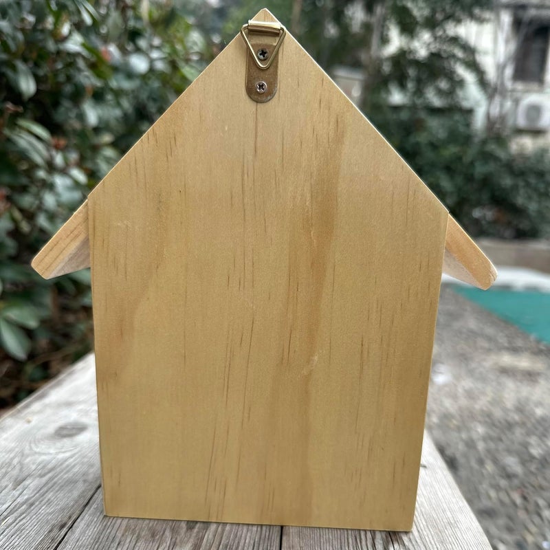 Engree Mason Bee Houses Outdoor Wooden Bee Hotel for Garden and Yard Hand-Made Bamboo Bee Hive for Bees Butterflies and Ladybugs, Medium Size 8"x7.5"x5", Natural Finish - Image 5